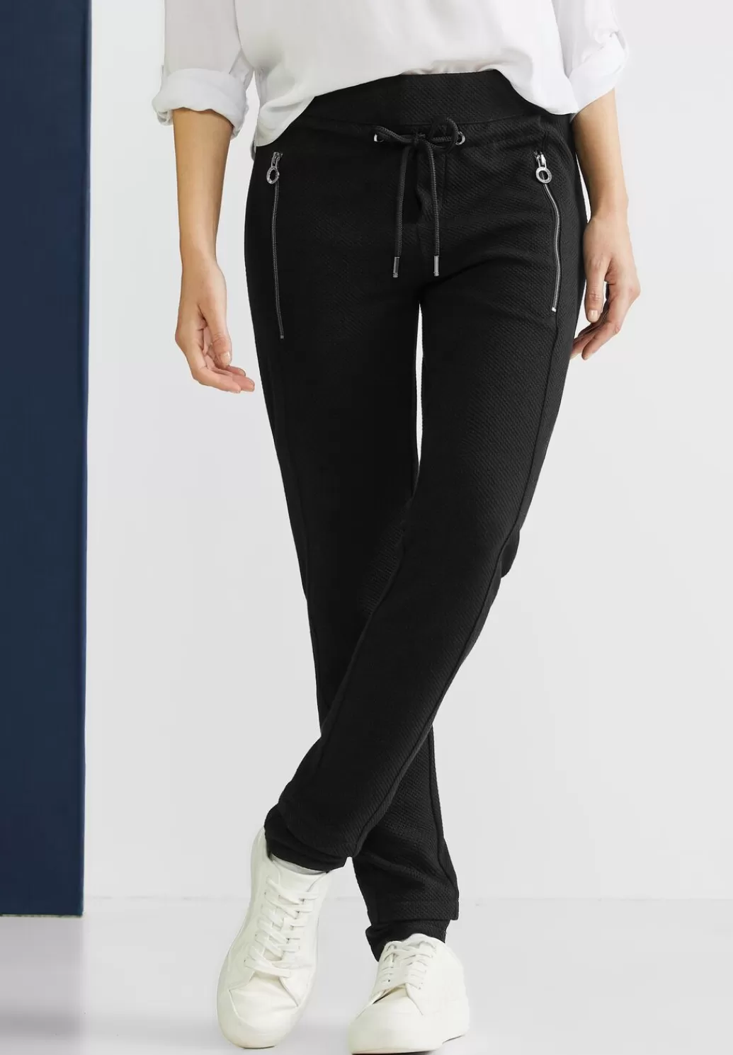 Street One Loose Fit Hose Mit Zipper^Damen Lange Hosen