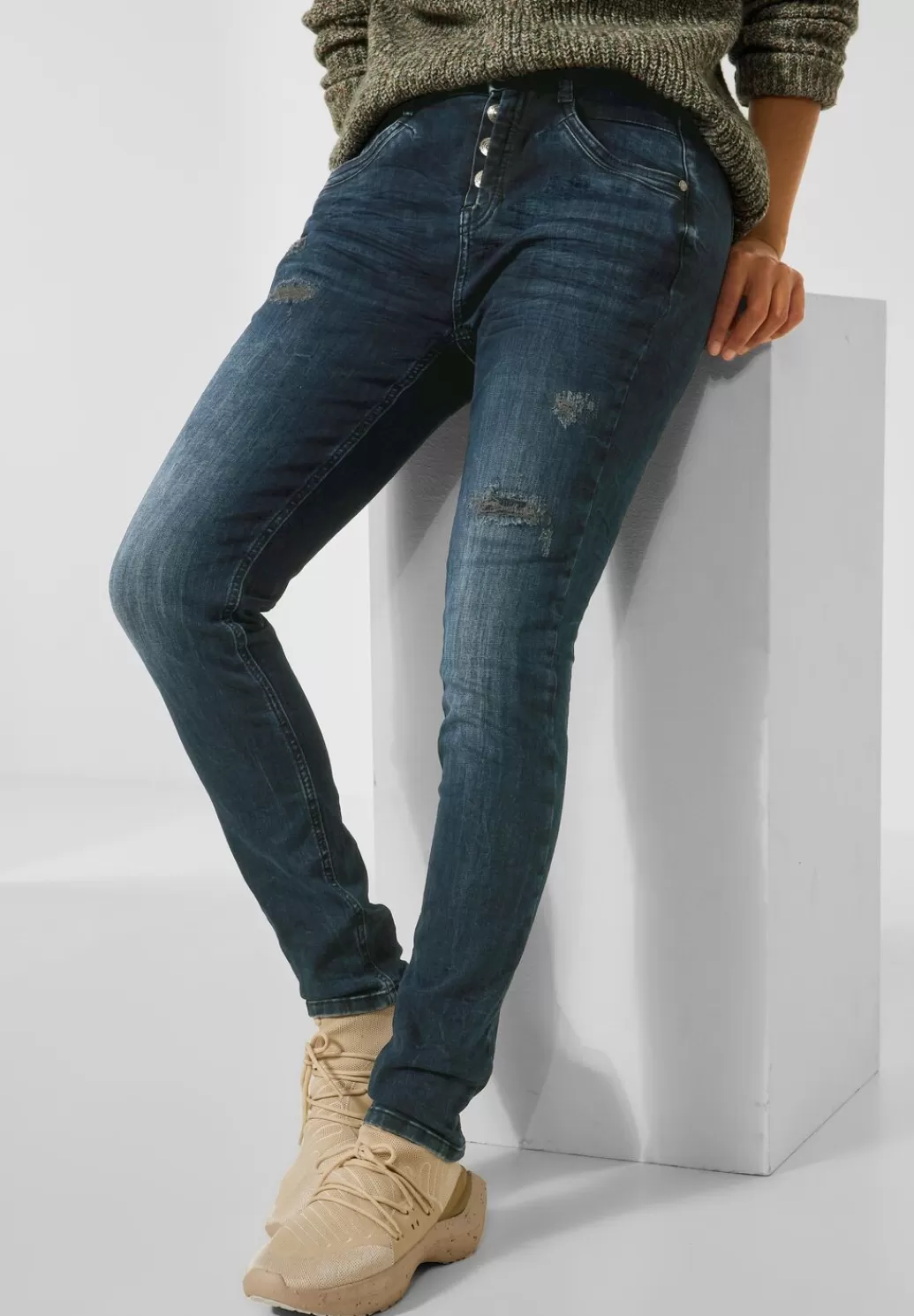 Street One Loose Fit Jeans^Damen Lange Jeans