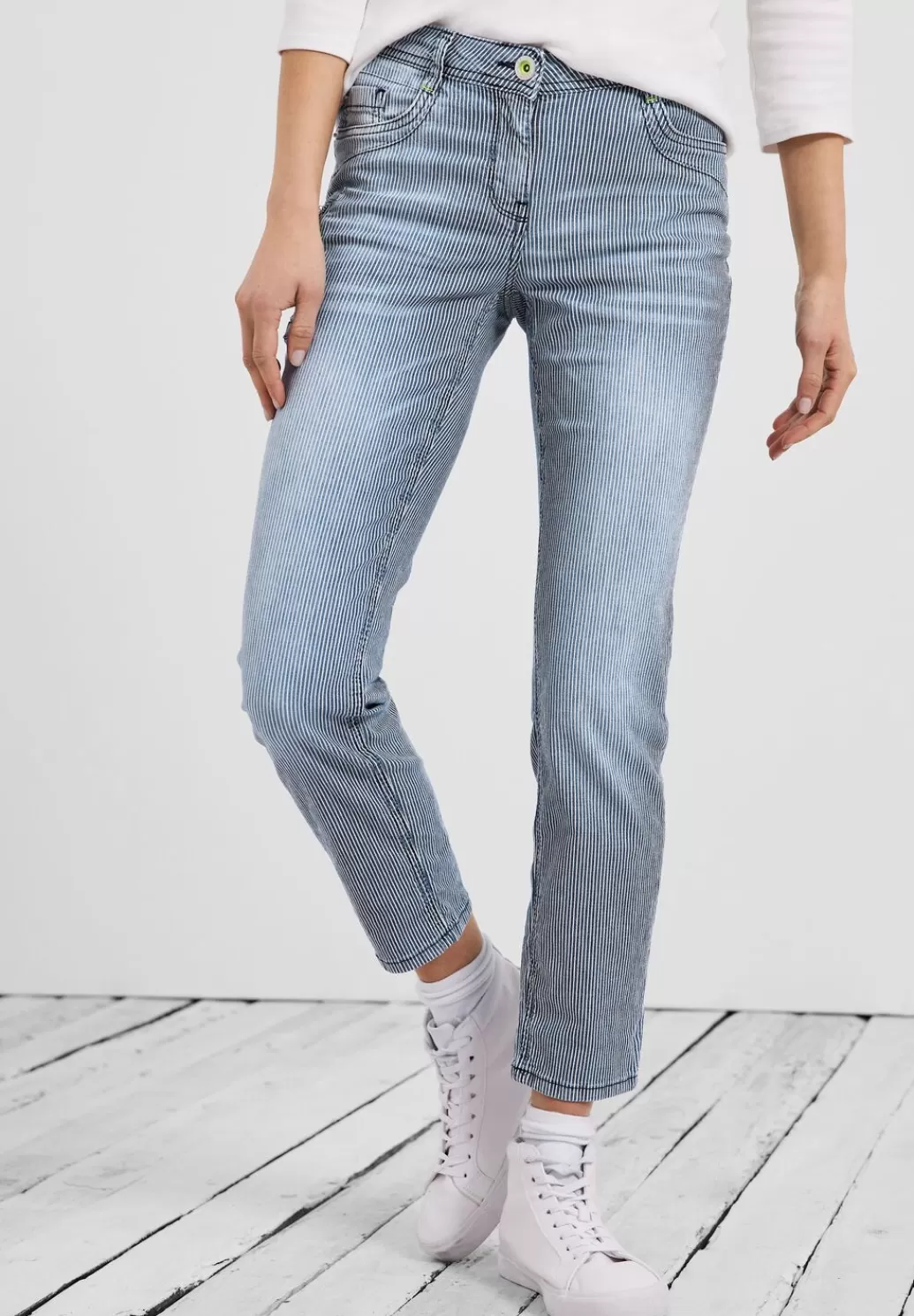 Street One Loose Fit Jeans Mit Streifen^Damen Lange Jeans