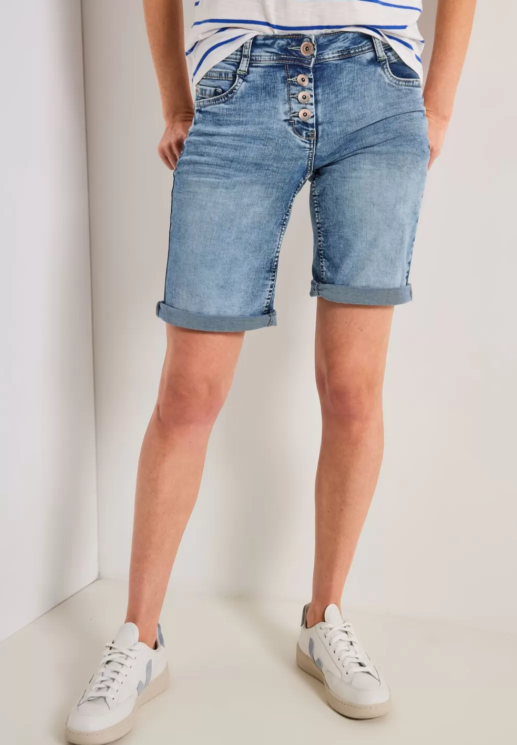 Street One Loose Fit Jeansshorts^Damen Kurze Jeans