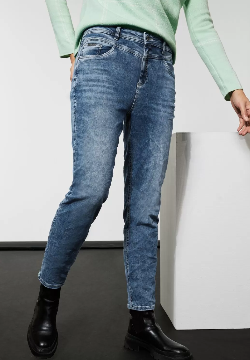 Street One Loose Fit Mom Jeans^Damen Lange Jeans