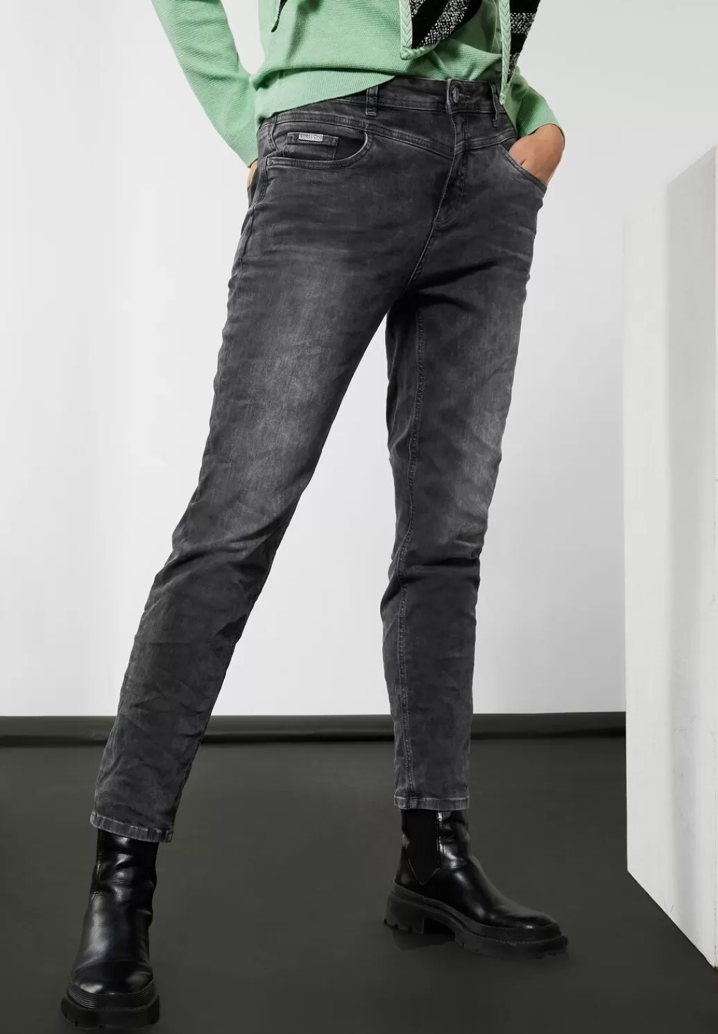 Street One Loose Fit Mom Jeans^Damen Lange Jeans