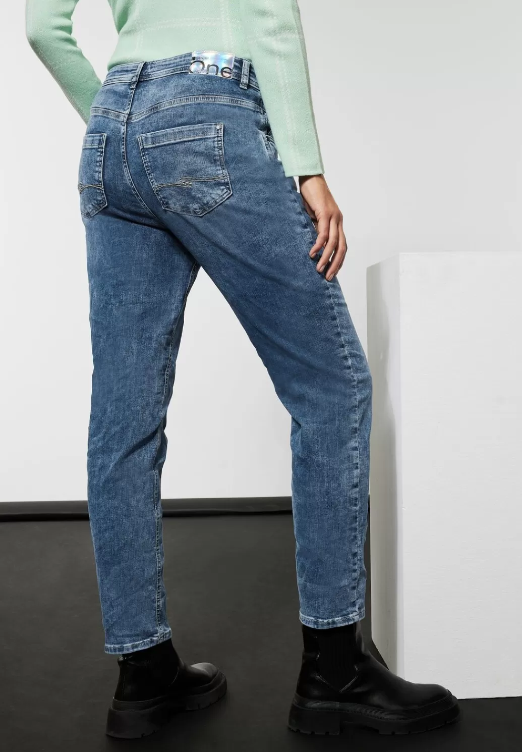 Street One Loose Fit Mom Jeans^Damen Lange Jeans