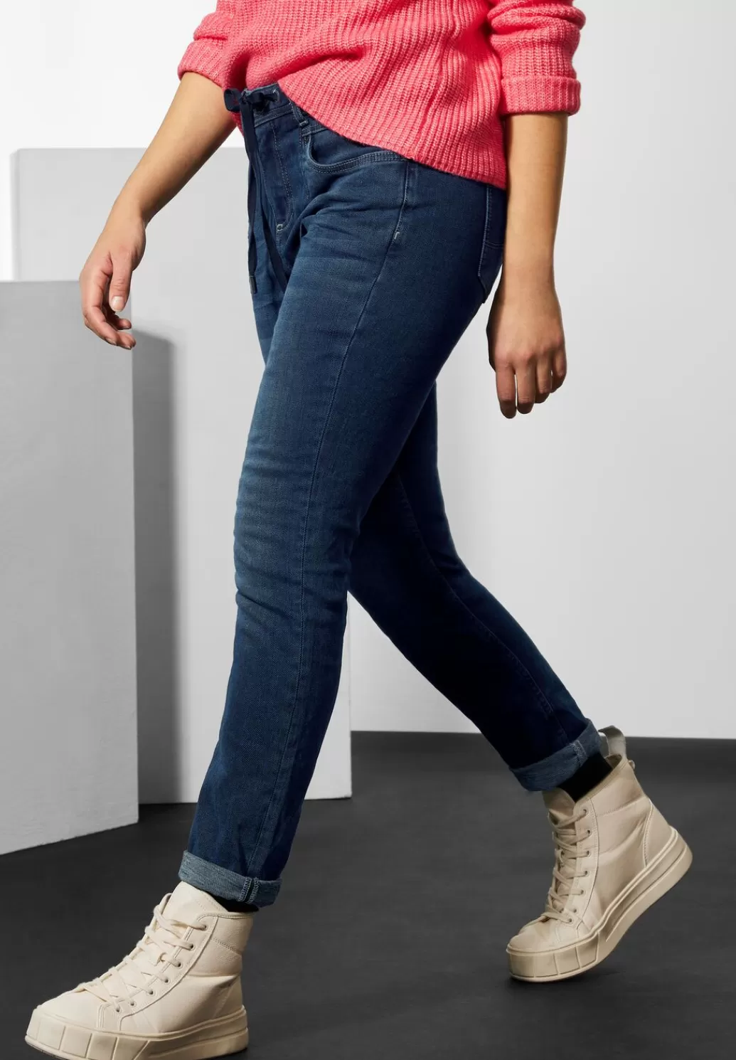 Street One Loose Fit Thermo Denim^Damen Lange Jeans