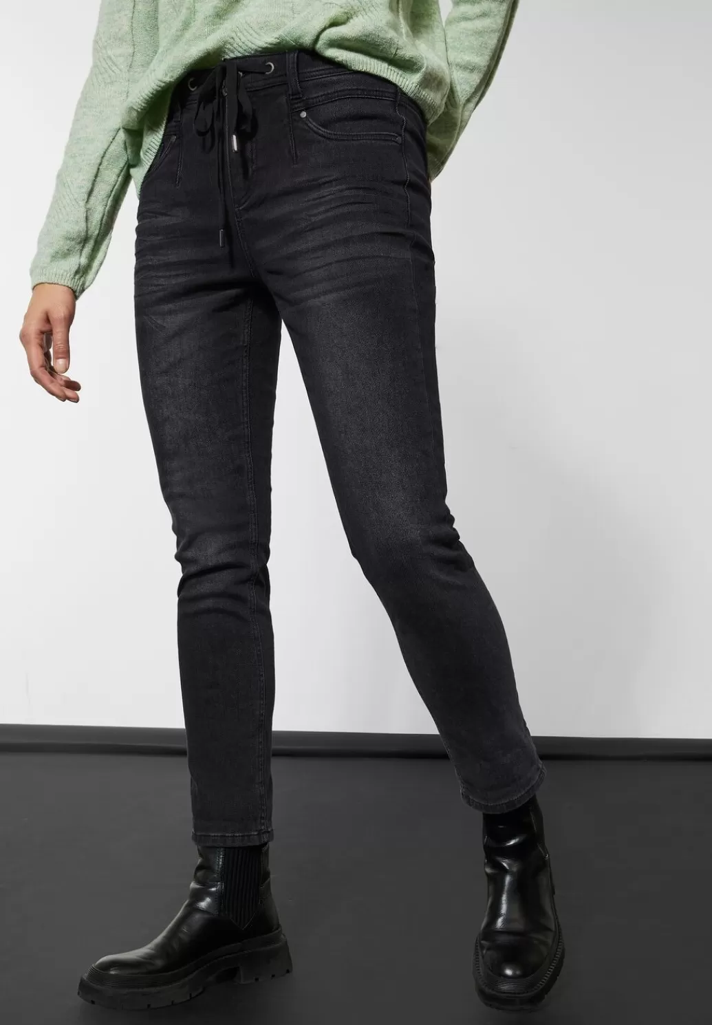 Street One Loose Fit Thermo Jeans^Damen Lange Jeans