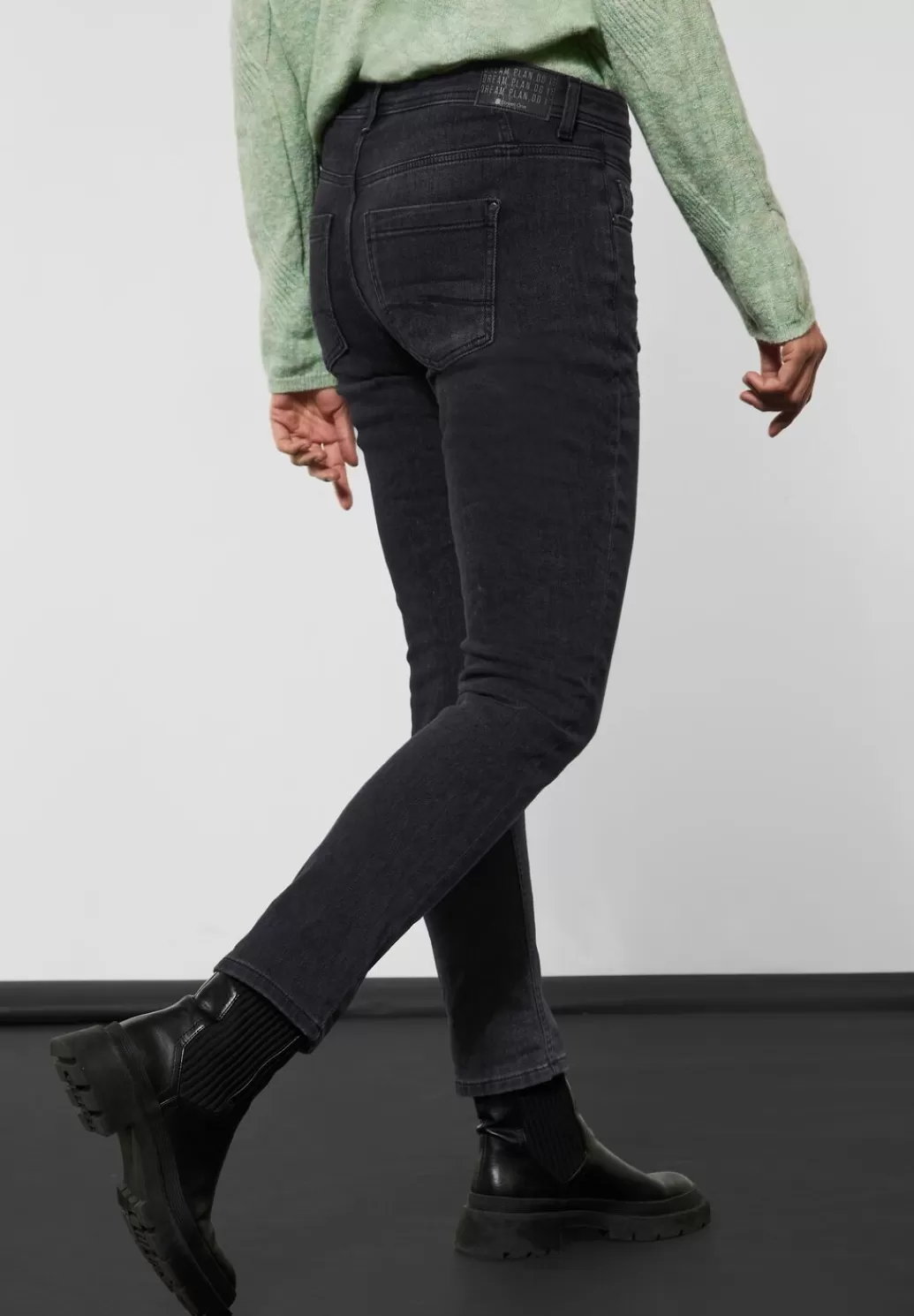 Street One Loose Fit Thermo Jeans^Damen Lange Jeans