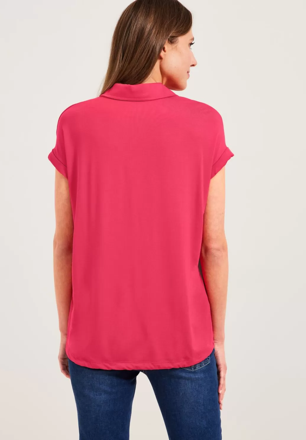 Street One Materialmix Bluse^Damen Kurzarm Blusen