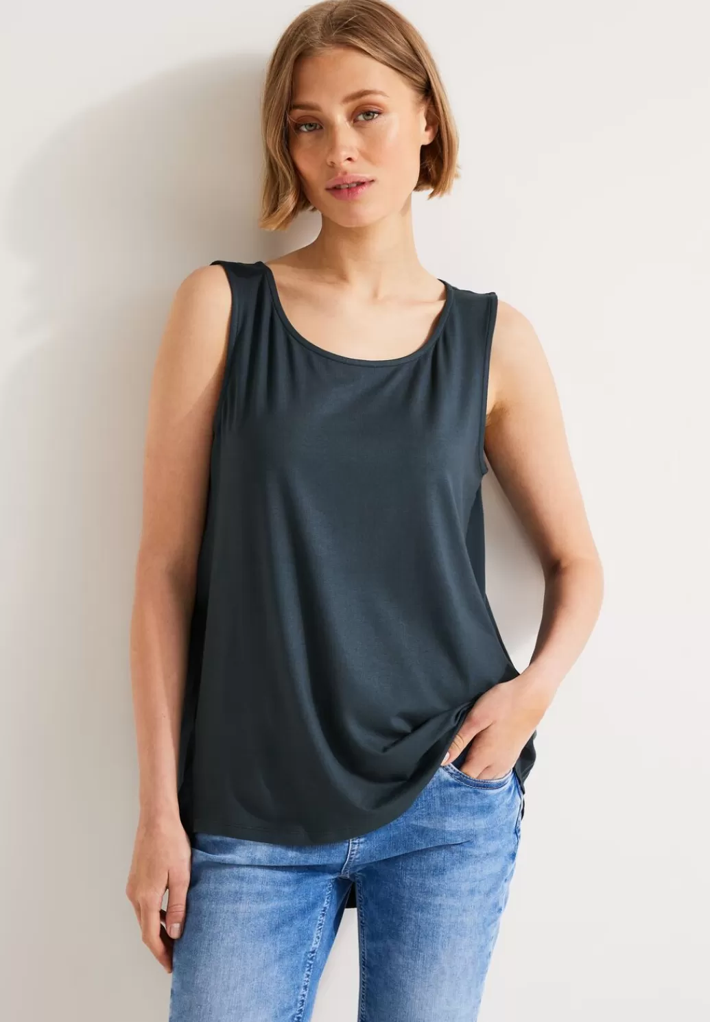 Street One Materialmix Longtop^Damen Tops