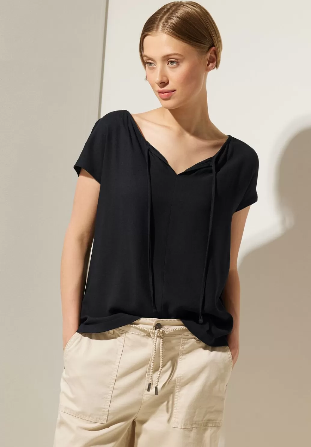 Street One Materialmix Shirt^Damen Shirts