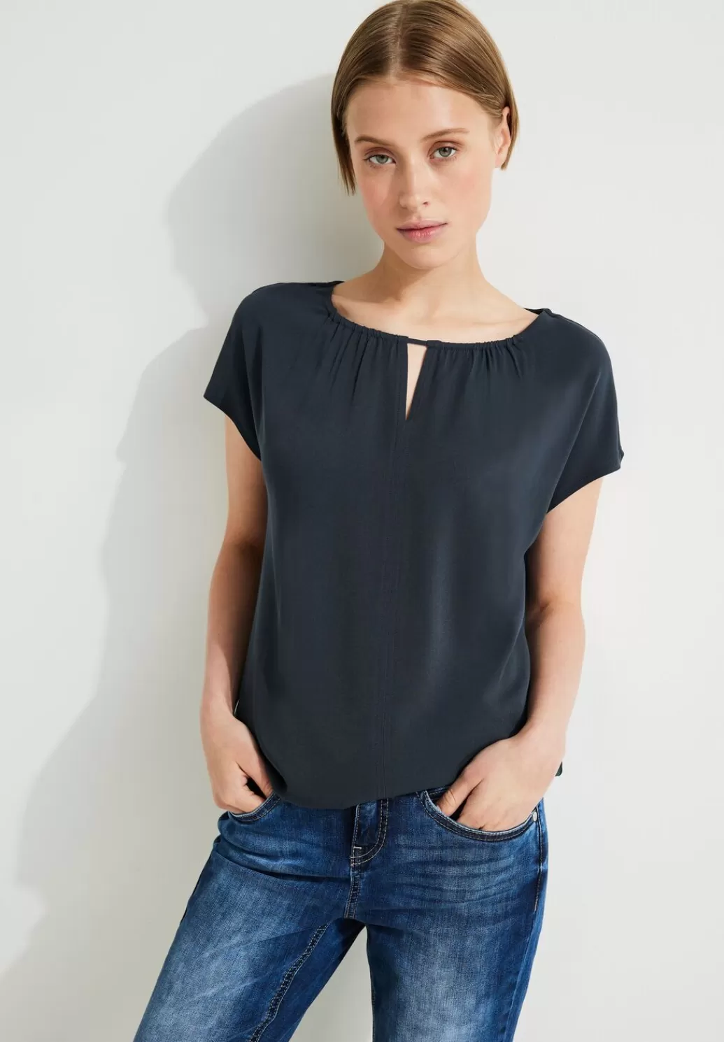 Street One Materialmixshirt Mit Cut-Out^Damen Shirts