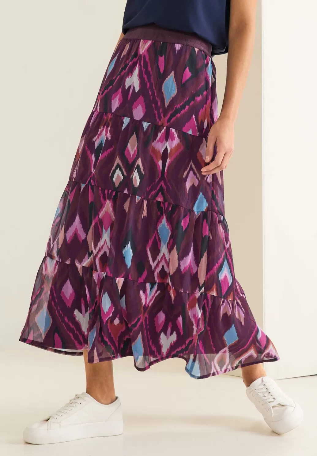 Street One Maxi Chiffonrock Mit Print^Damen Röcke