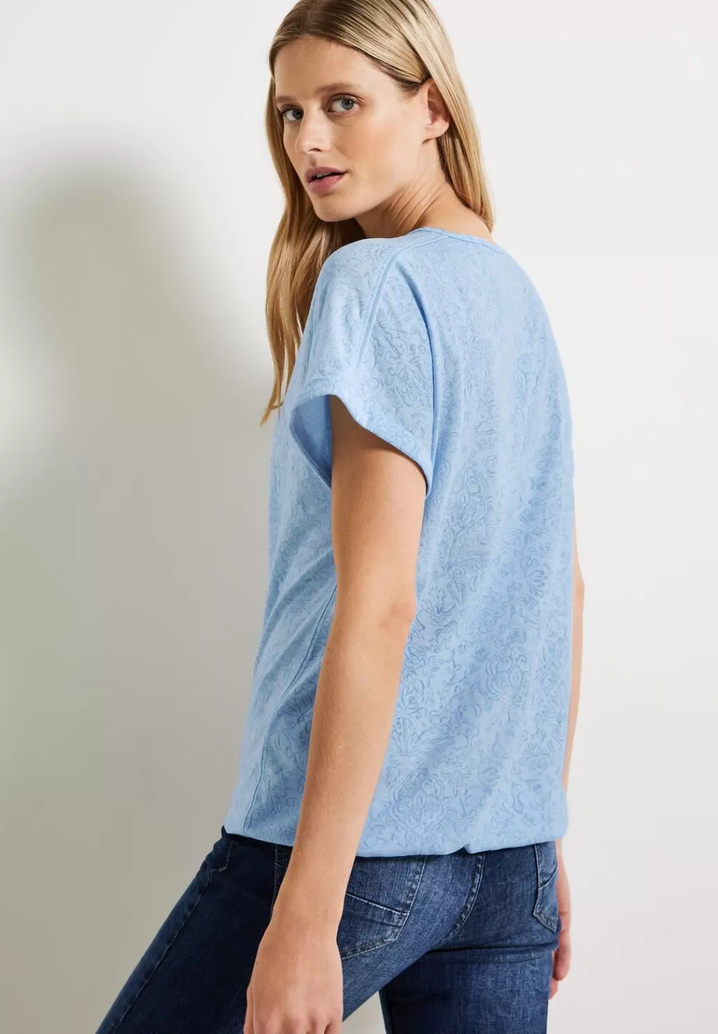 Street One Melange Burn Out Shirt^Damen Shirts