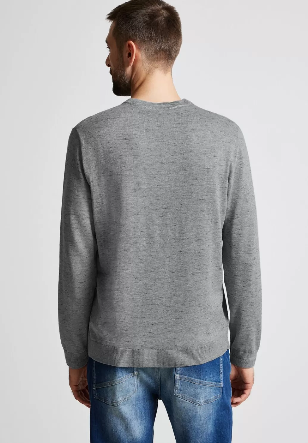 Street One Melange Pullover Mit V-Neck^Herren Pullover & Strickjacken