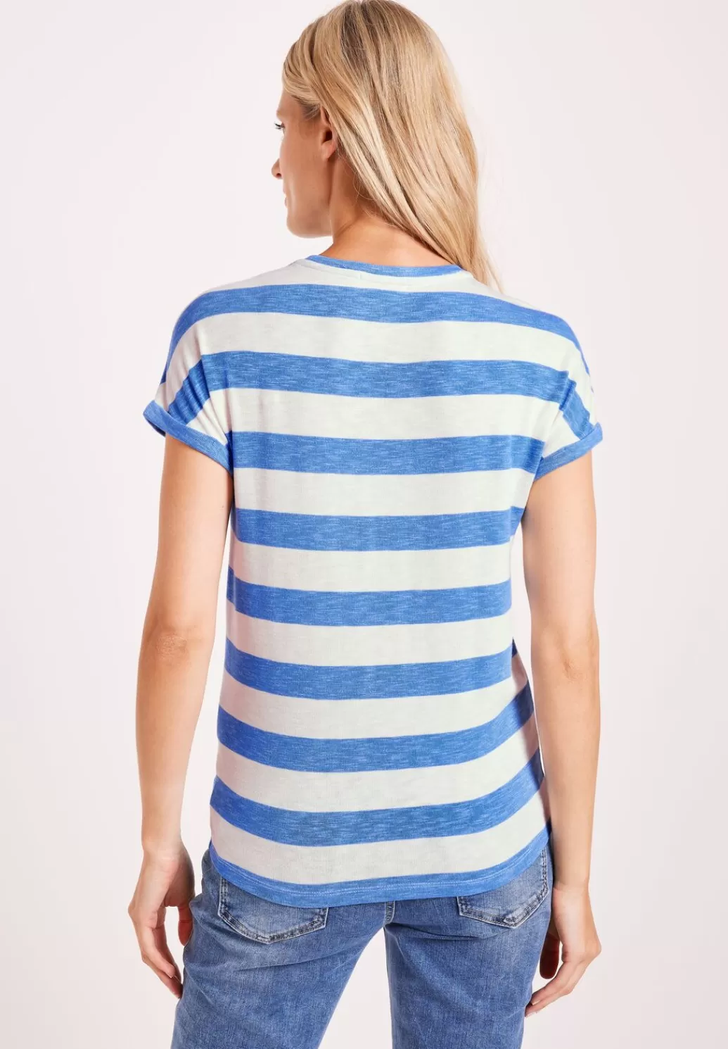 Street One Melange T-Shirt Mit Streifen^Damen Shirts