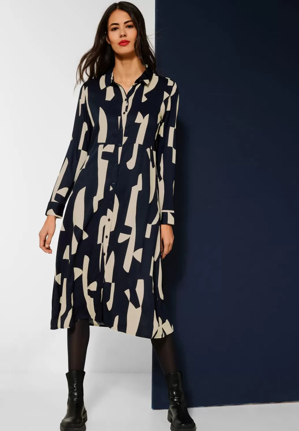 Street One Midi Kleid Mit Print^Damen Kleider