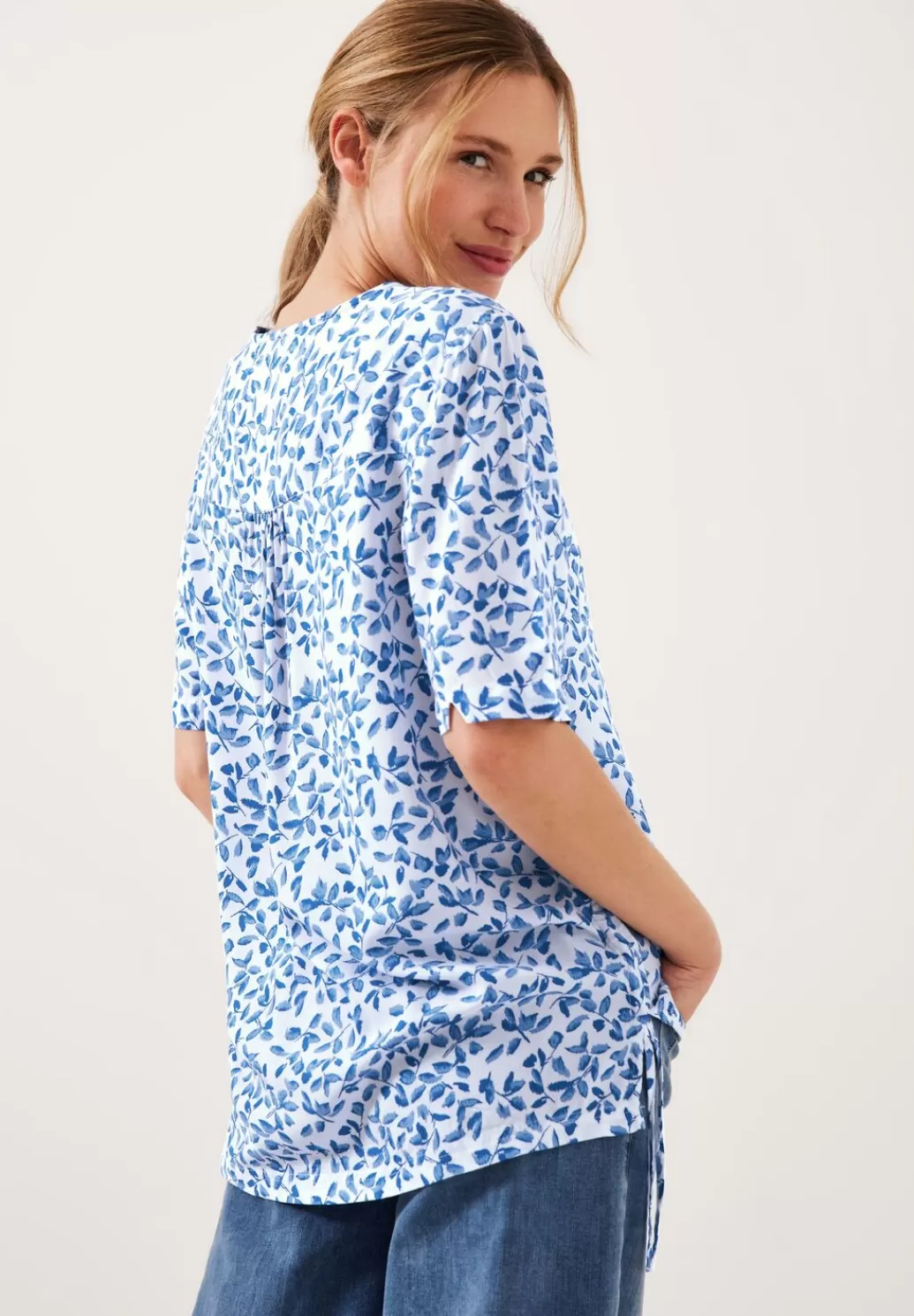 Street One Minimalmuster Bluse^Damen Kurzarm Blusen