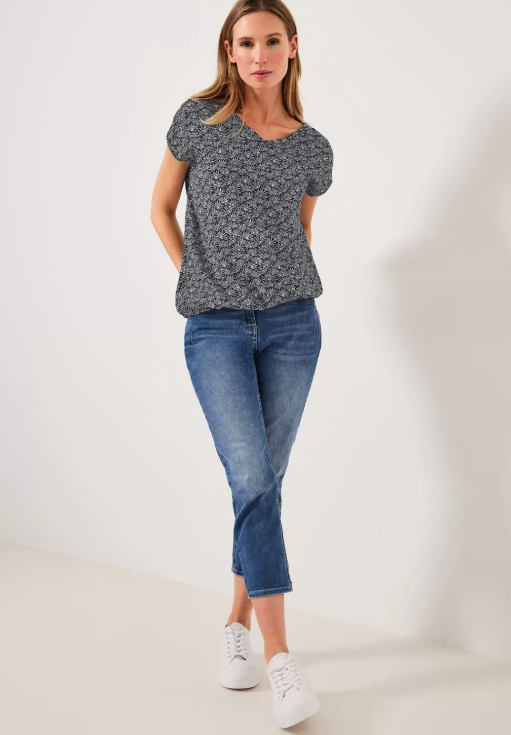 Street One Minimalprint Bluse^Damen Kurzarm Blusen