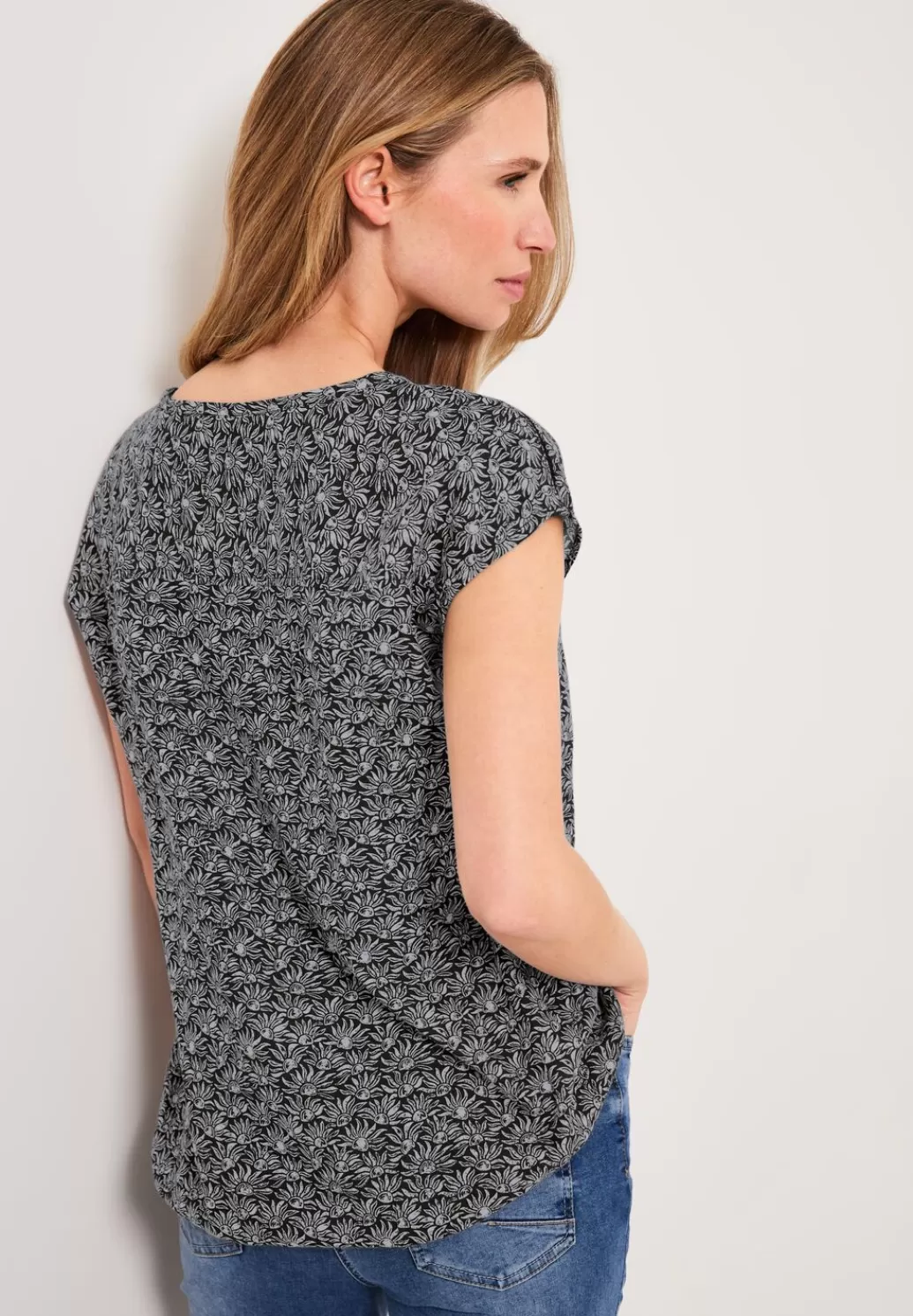 Street One Minimalprint Bluse^Damen Kurzarm Blusen