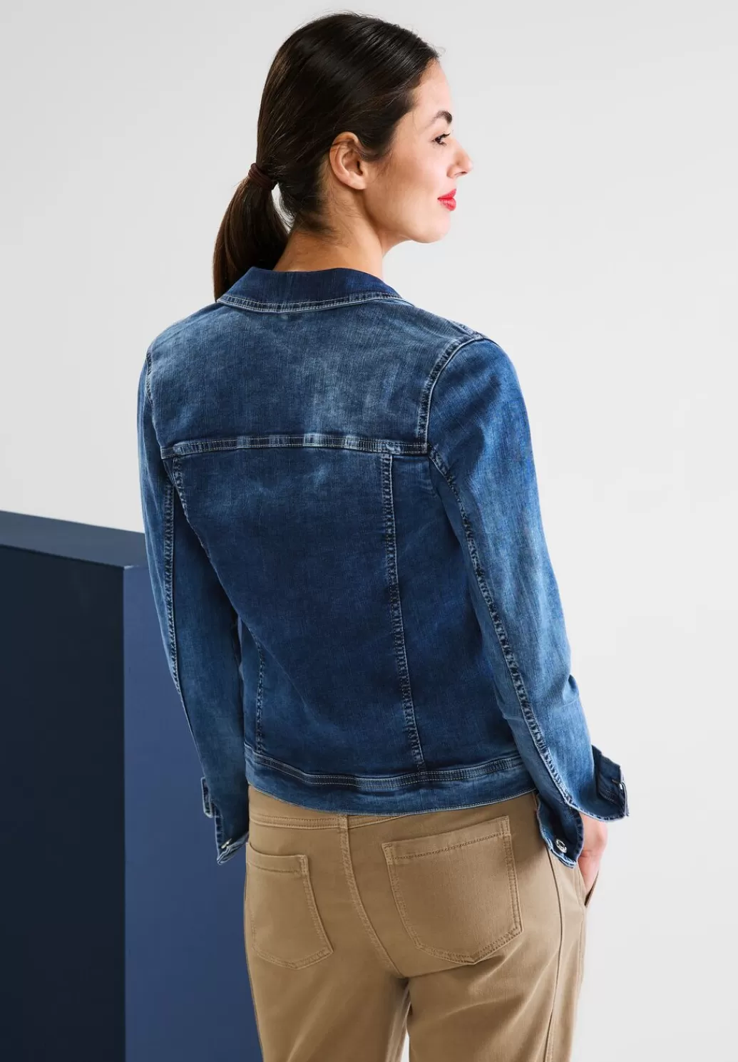 Street One Mittelblaue Jeansjacke^Damen Jacken