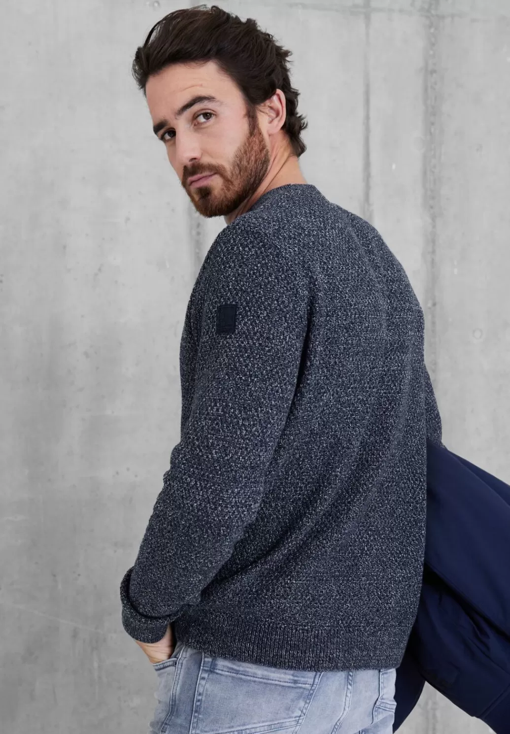 Street One Mouline Strickpullover^Herren Pullover & Strickjacken