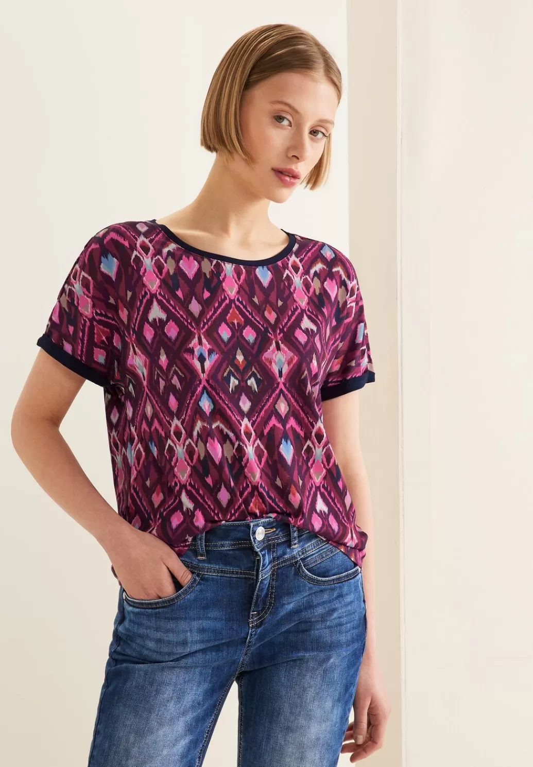 Street One Multicolor Ikat T-Shirt^Damen Shirts