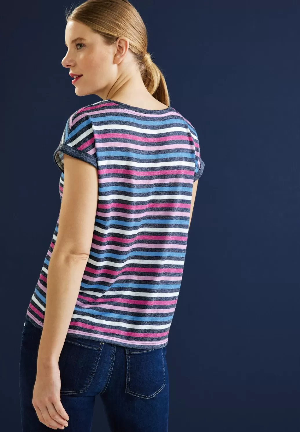 Street One Multicolor Streifen T-Shirt^Damen Shirts