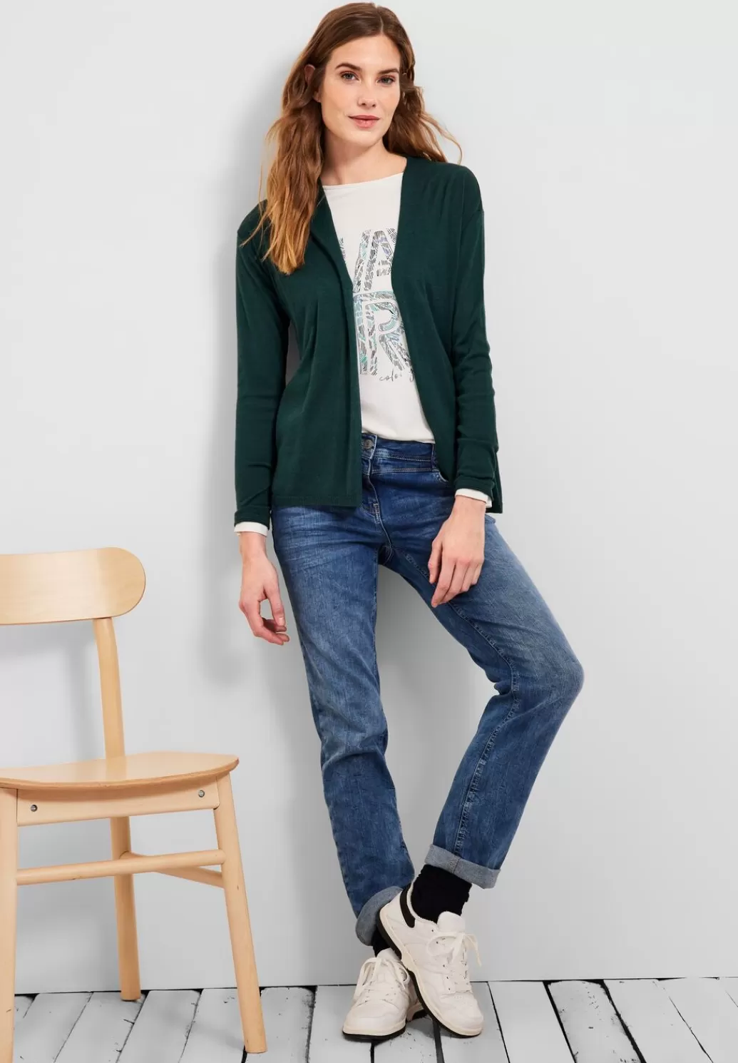 Street One Offener Basic Cardigan^Damen Strickjacken