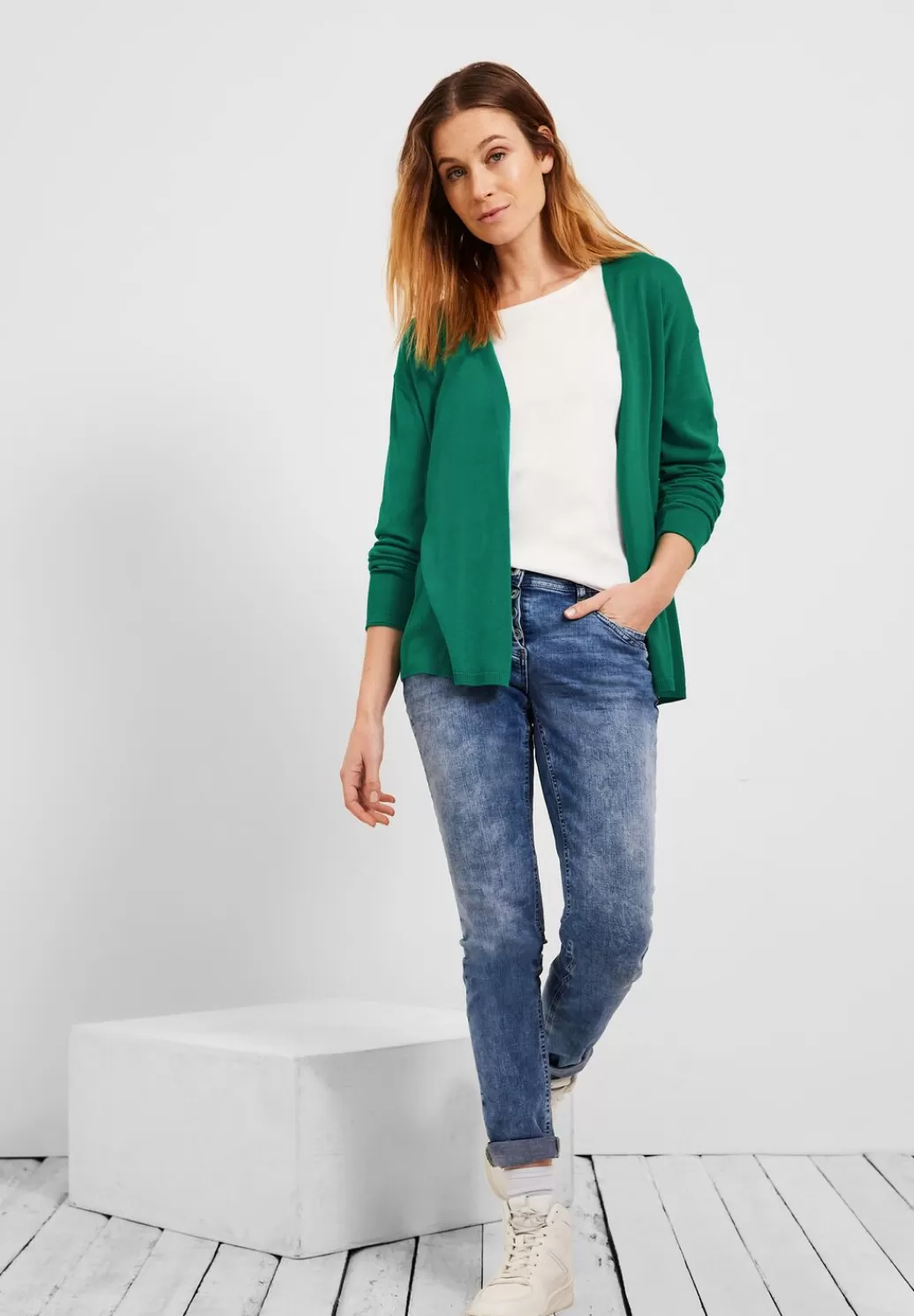 Street One Offener Basic Cardigan^Damen Strickjacken