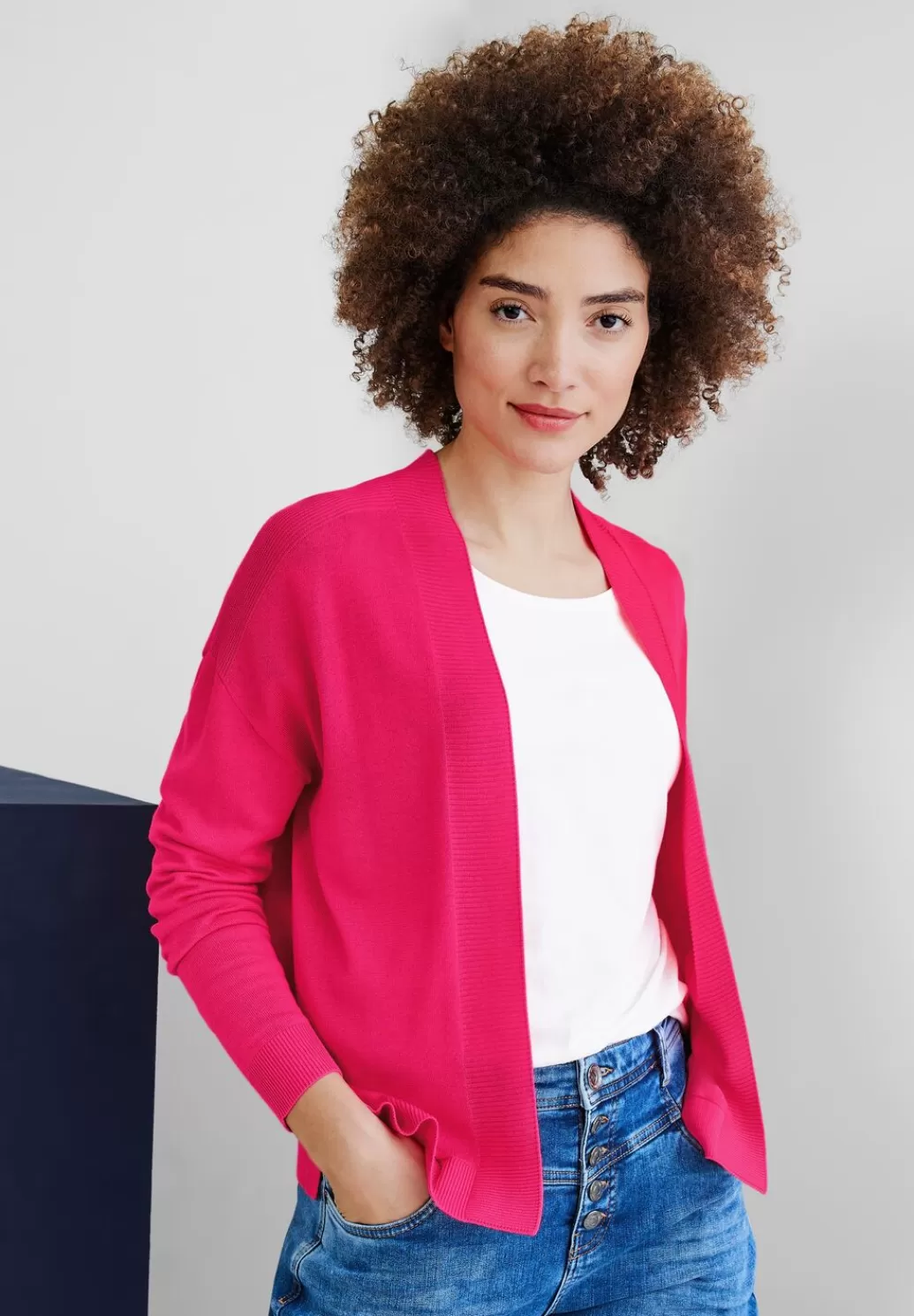 Street One Offener Cardigan In Unifarbe^Damen Strickjacken