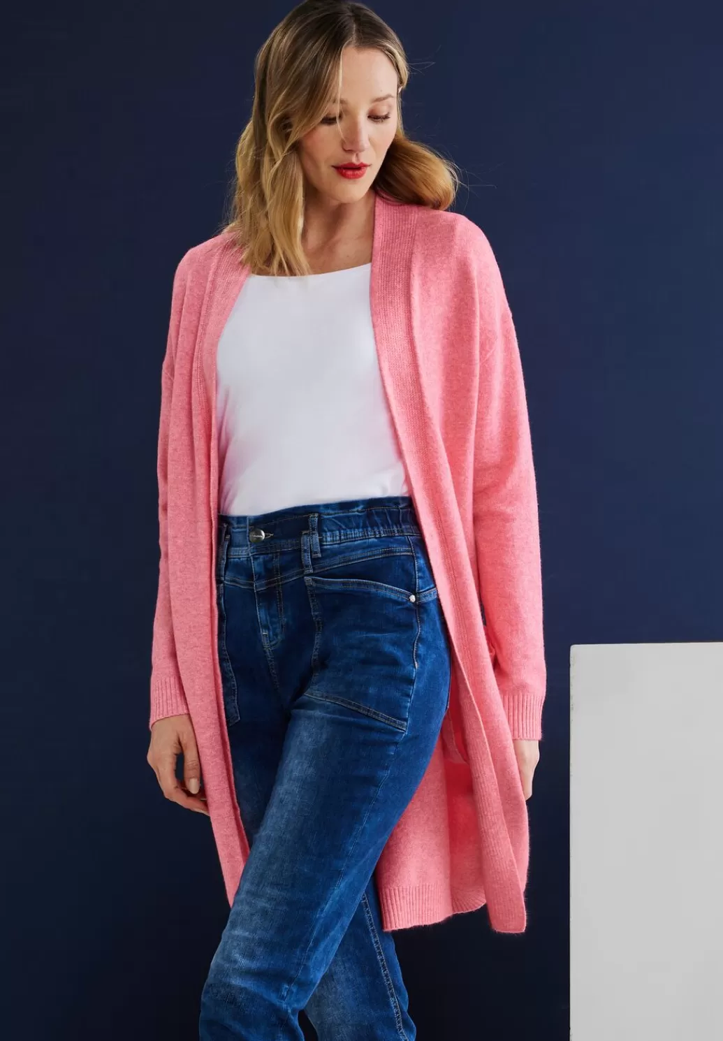 Street One Offener Long Cardigan^Damen Strickjacken