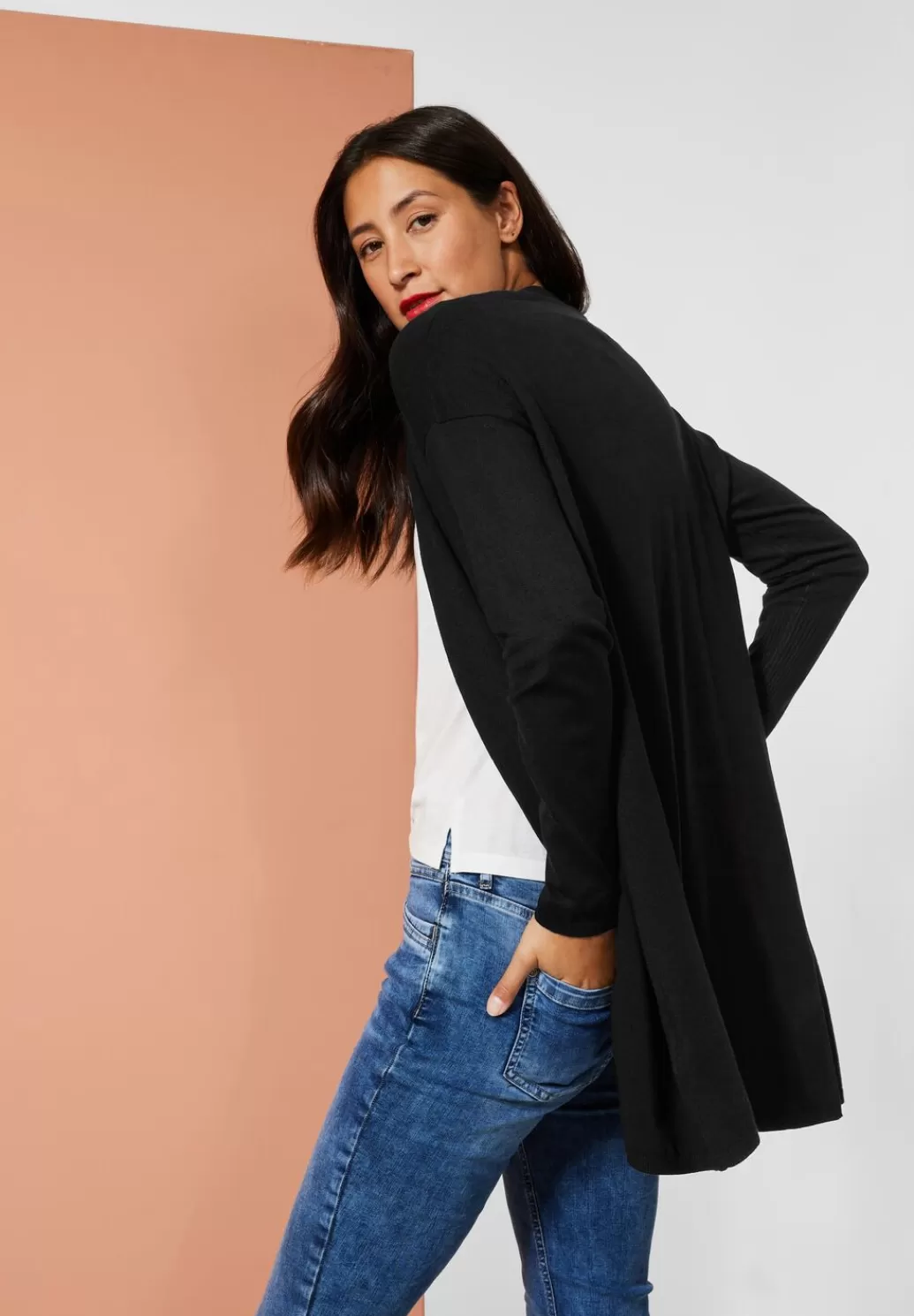 Street One Offener Long Cardigan^Damen Strickjacken