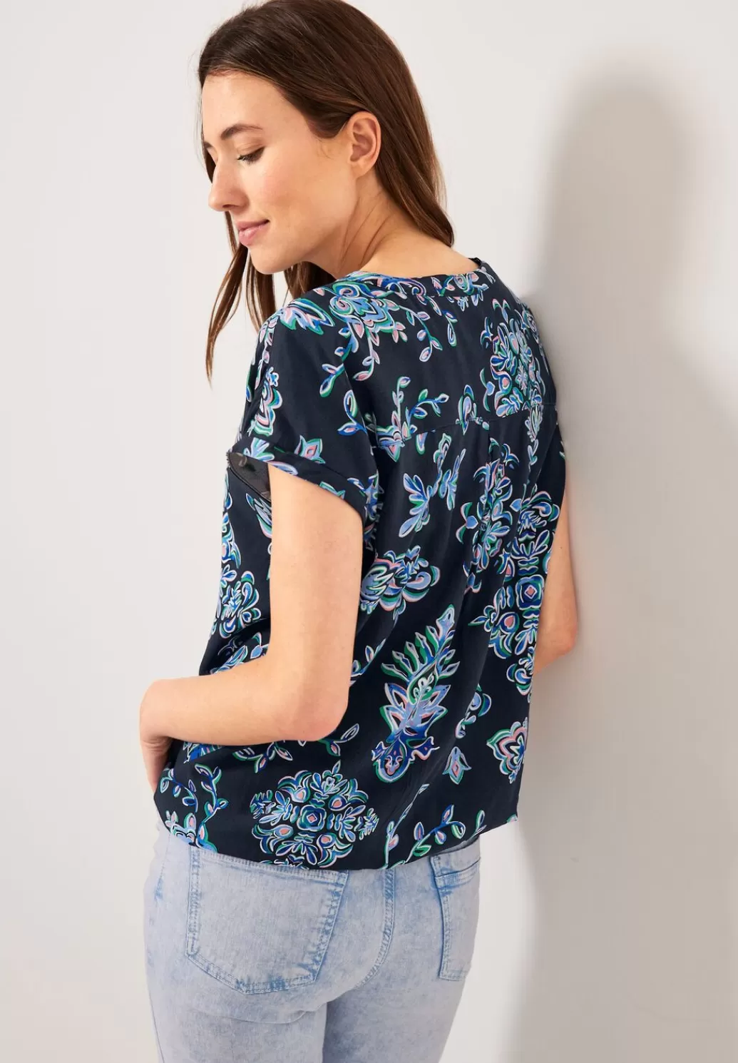 Street One Ornament Print Bluse^Damen Kurzarm Blusen