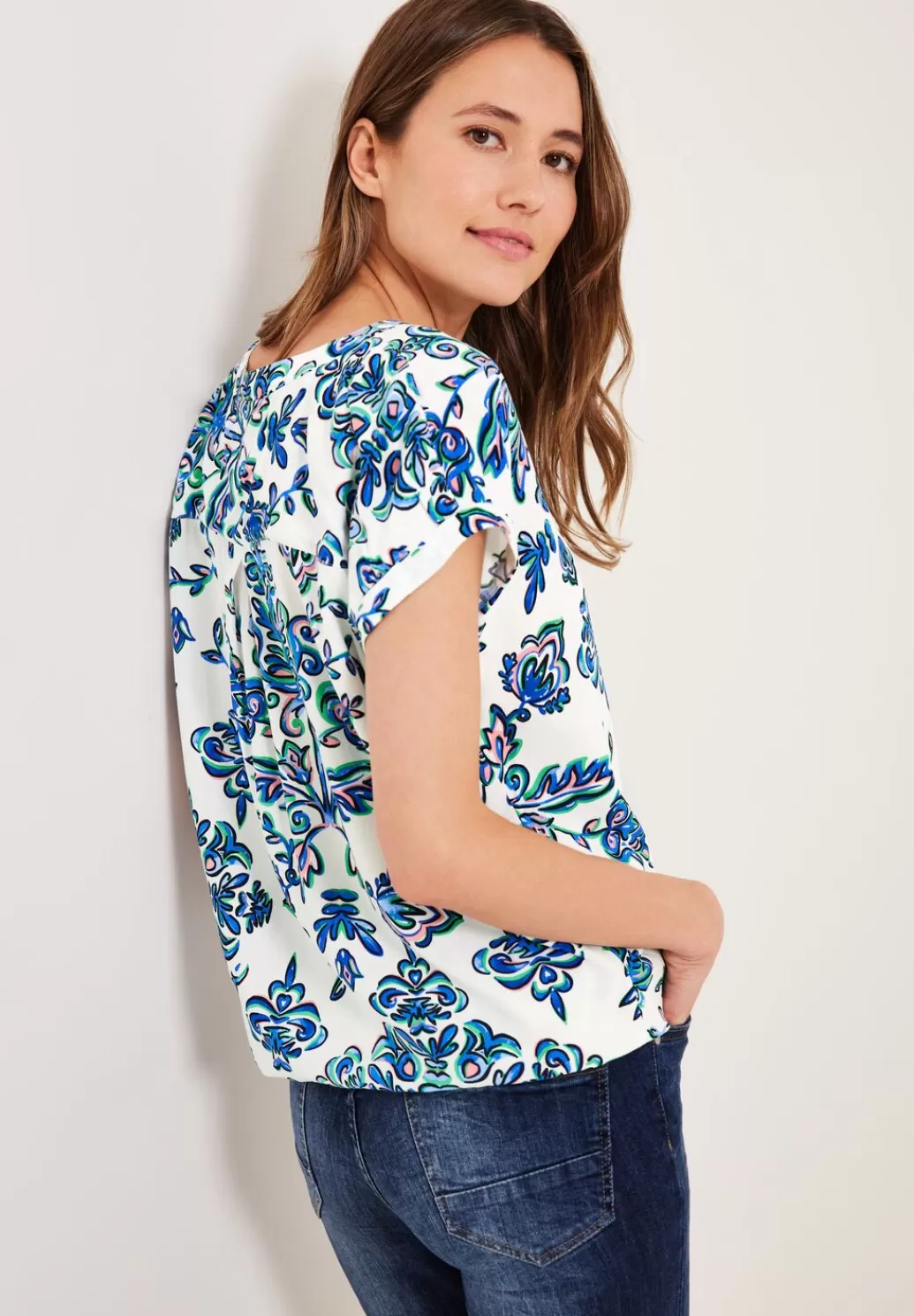 Street One Ornament Print Bluse^Damen Kurzarm Blusen