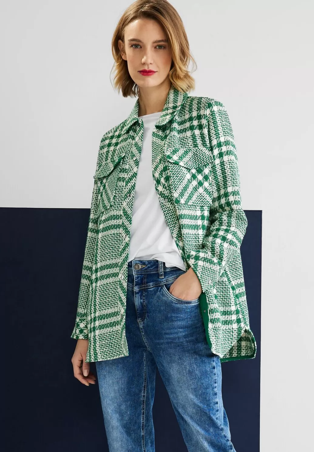 Street One Overshirt Mit Karomuster^Damen Jacken