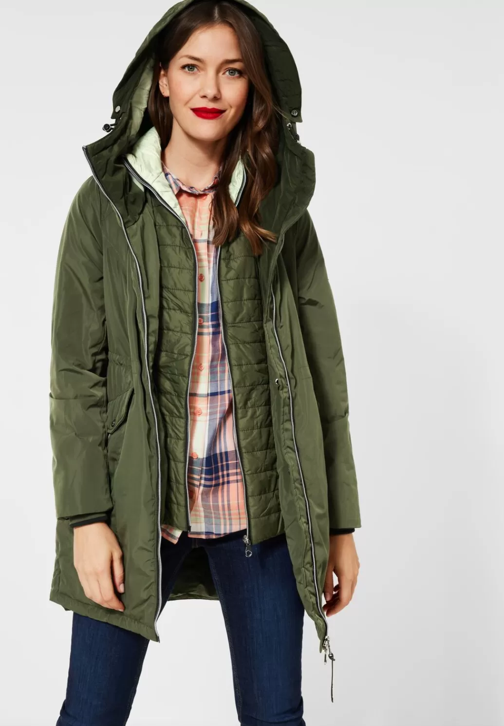 Street One Parka Mit 2-Wege Zipper^Damen Jacken