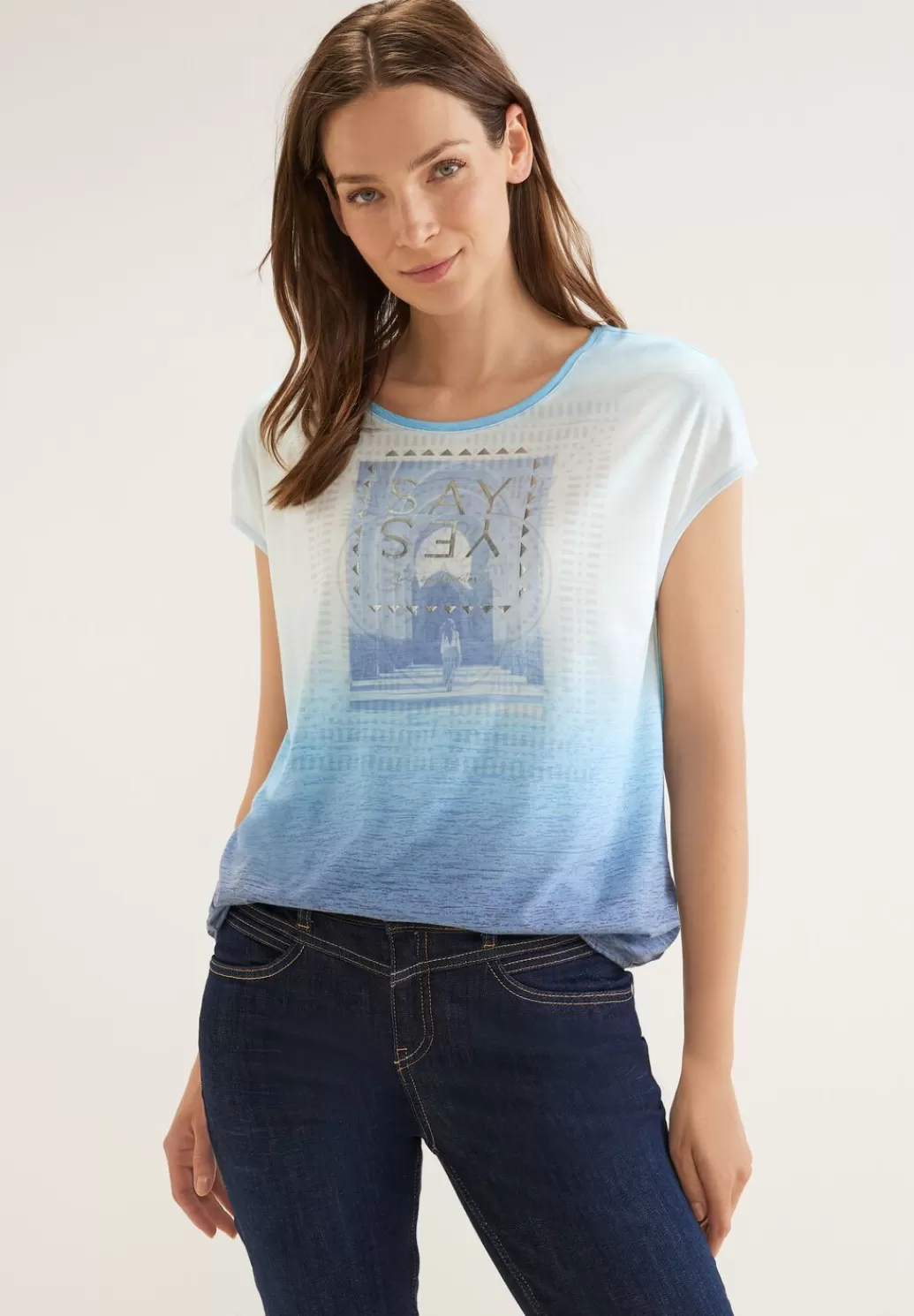 Street One Partprint T-Shirt^Damen Shirts