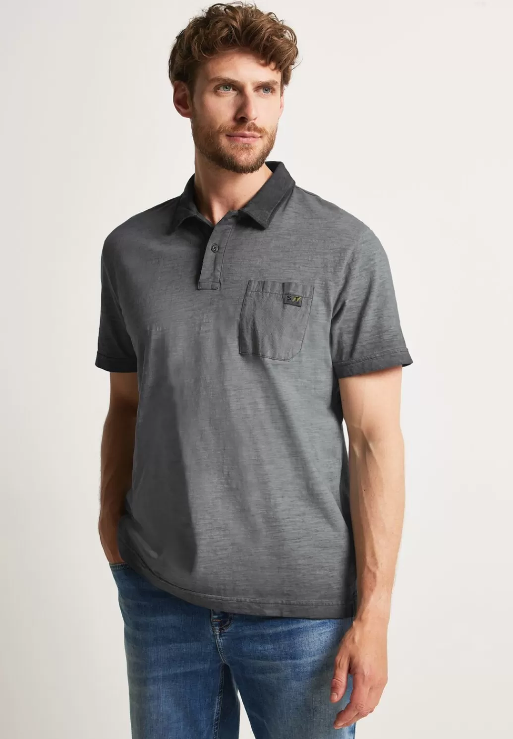 Street One Poloshirt In Garment Dye^Herren T-Shirts & Polos