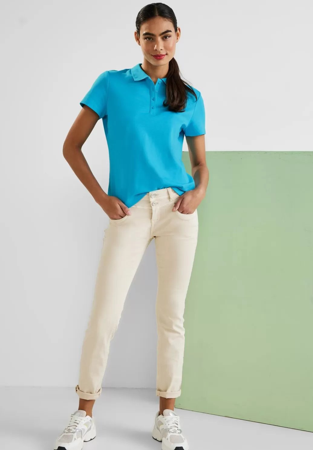 Street One Poloshirt In Unifarbe^Damen Shirts