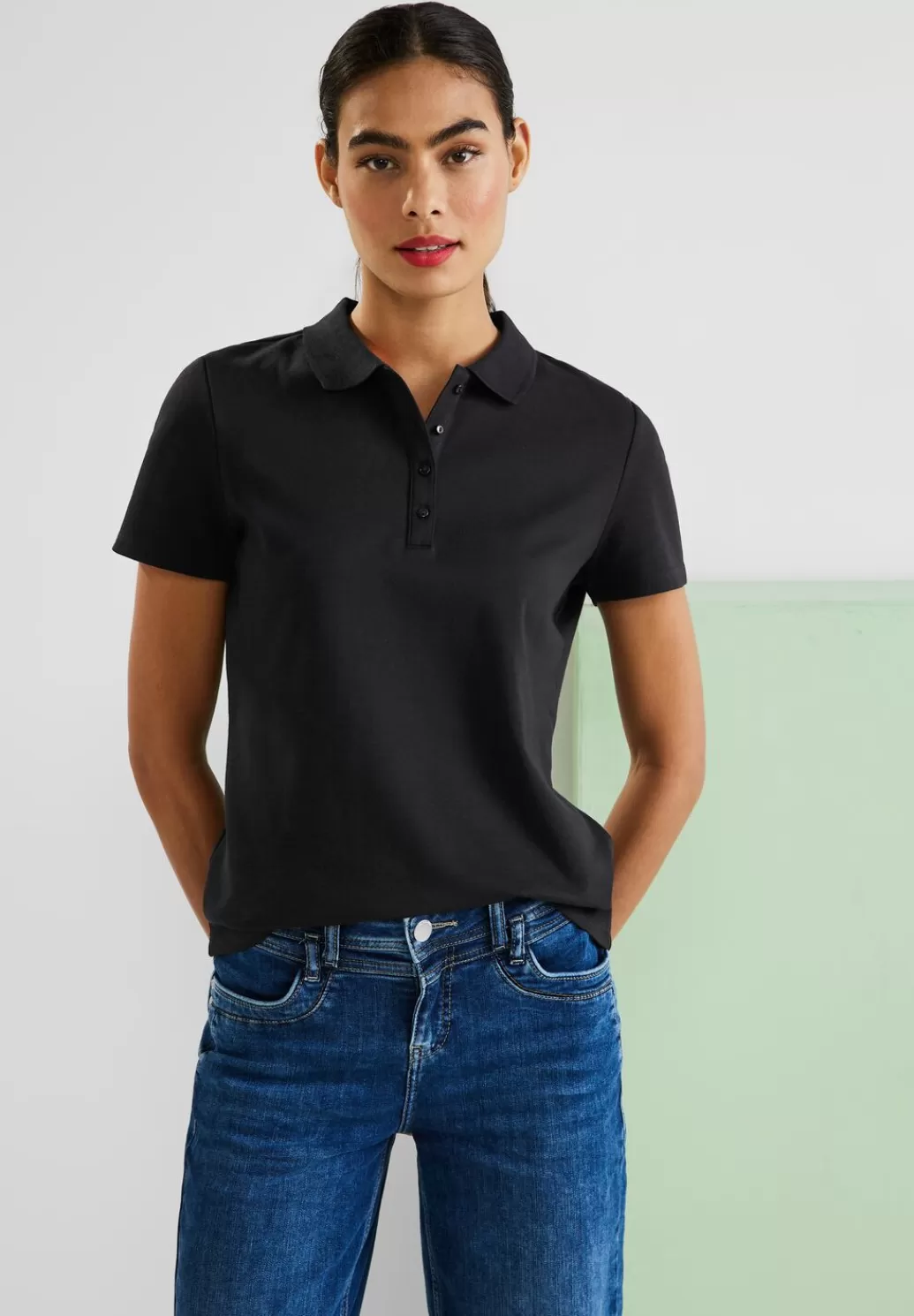 Street One Poloshirt In Unifarbe^Damen Shirts