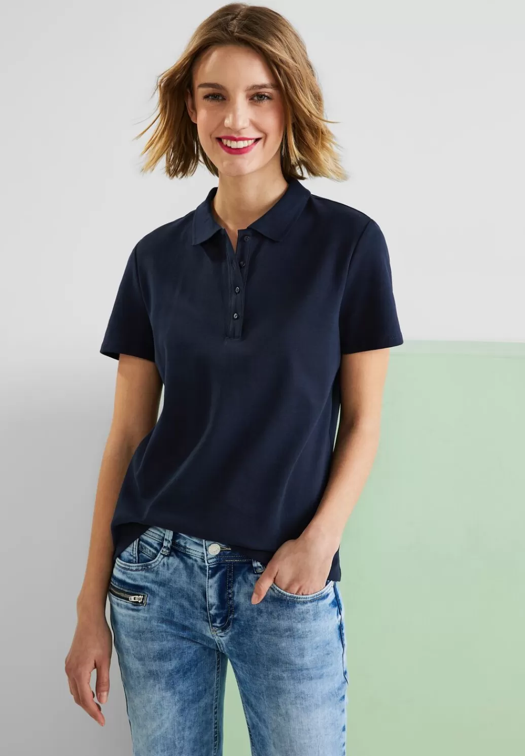 Street One Poloshirt In Unifarbe^Damen Shirts