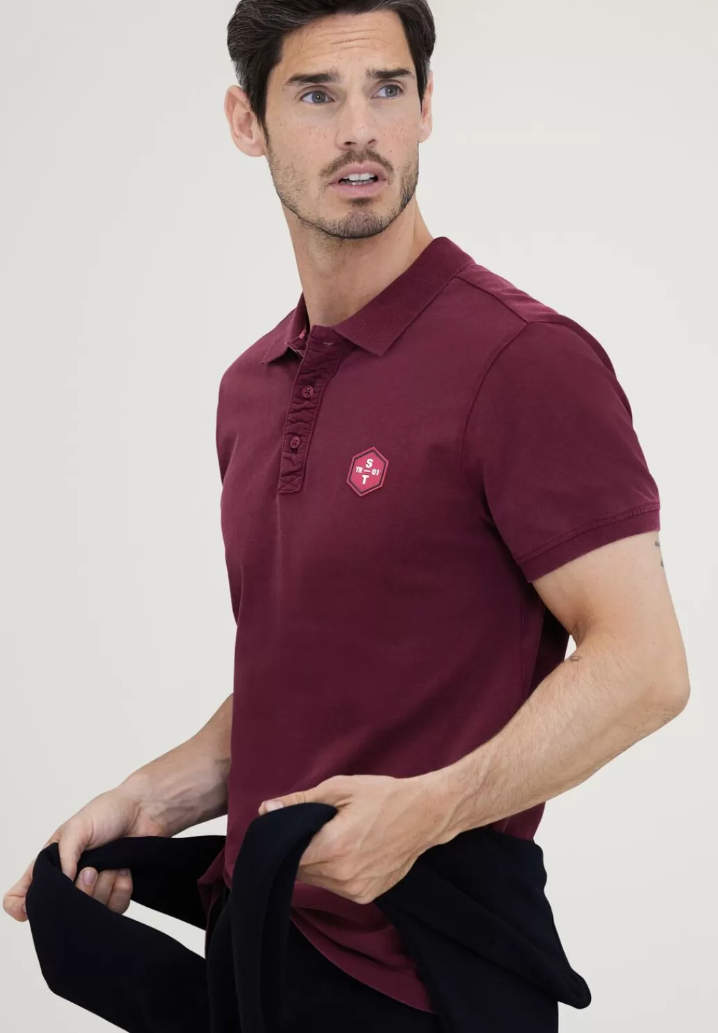 Street One Poloshirt In Washed Optik^Herren T-Shirts & Polos