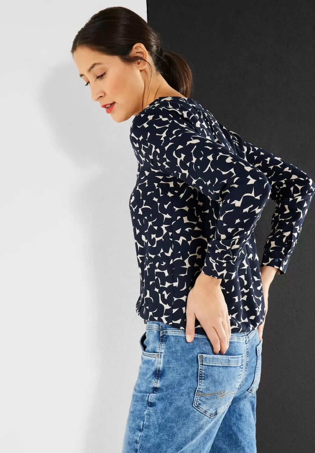 Street One Print Bluse^Damen Langarm Blusen