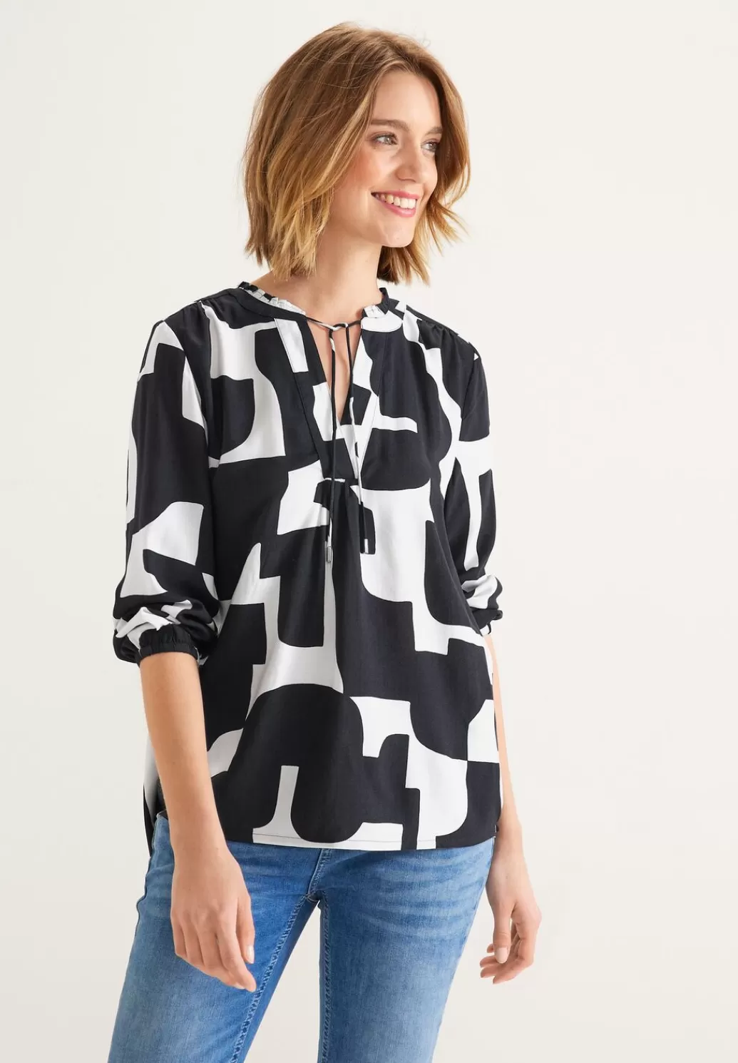 Street One Print Bluse Mit 3/4 Armel^Damen 3/4-Arm Blusen