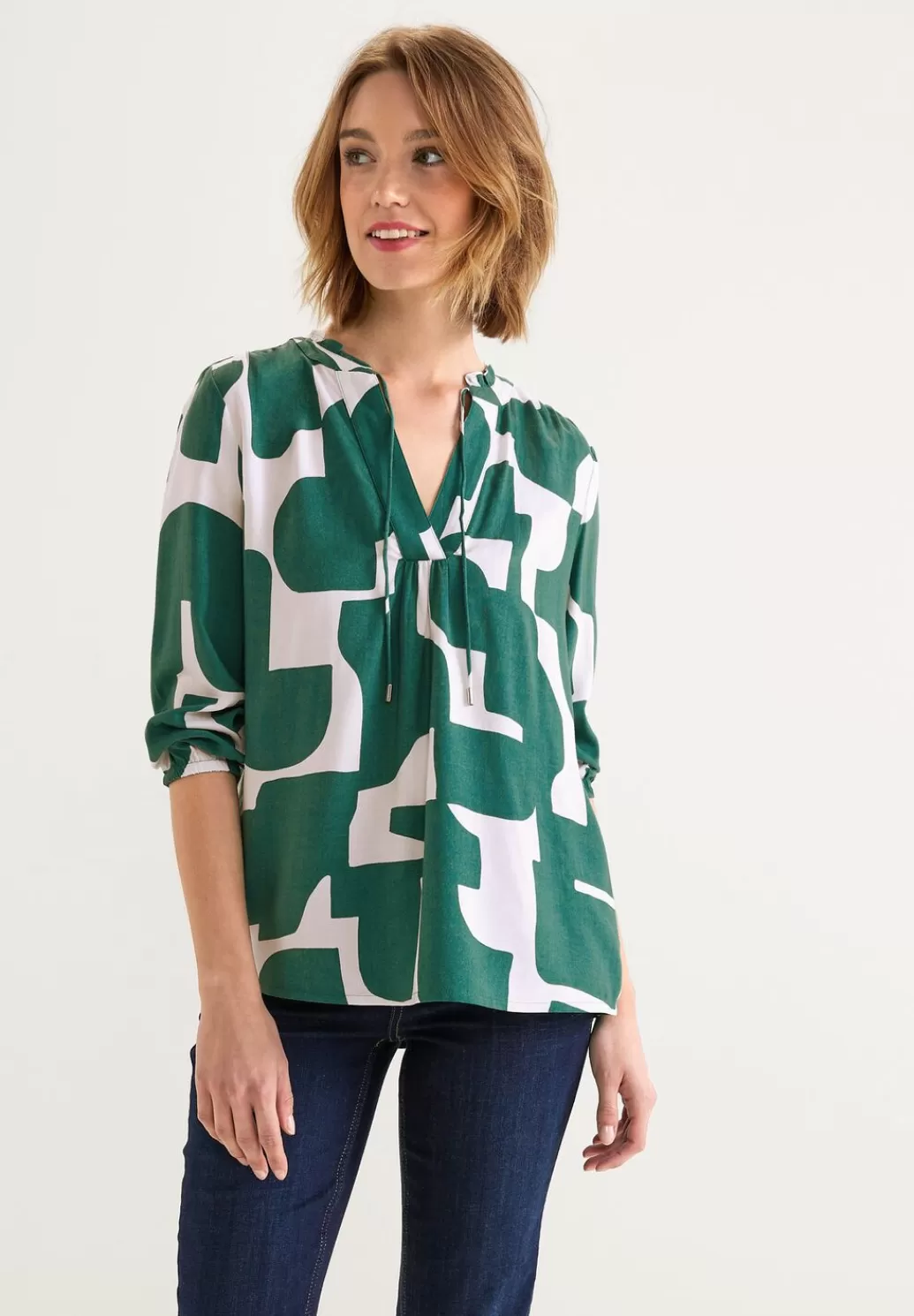 Street One Print Bluse Mit 3/4 Armel^Damen 3/4-Arm Blusen