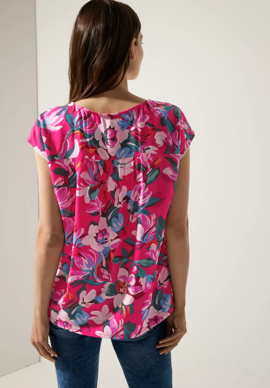 Street One Print Blusenshirt^Damen Kurzarm Blusen