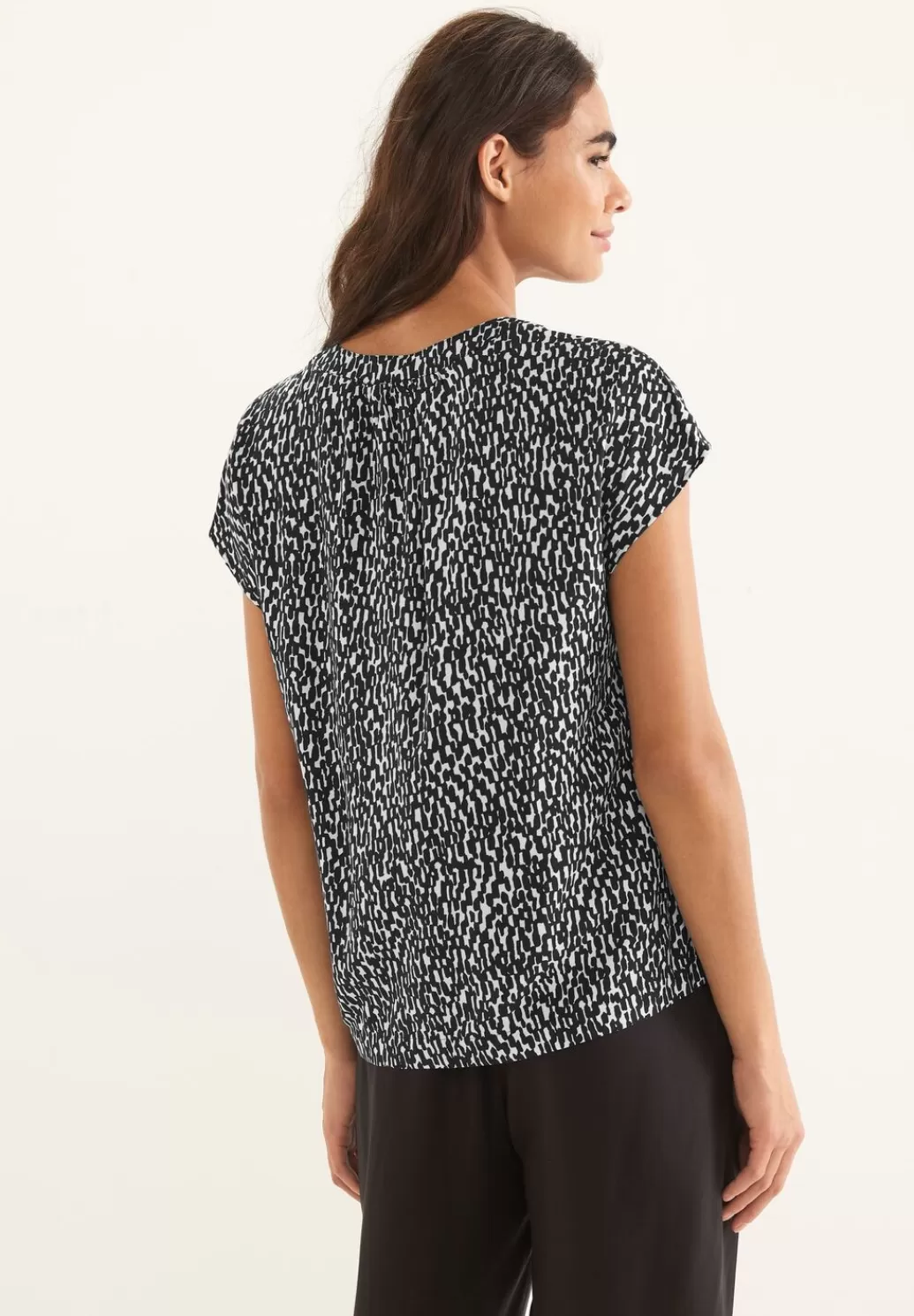 Street One Print Blusenshirt^Damen Kurzarm Blusen