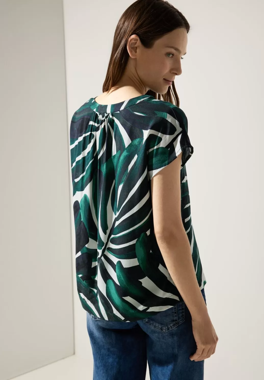 Street One Print Blusenshirt^Damen Kurzarm Blusen