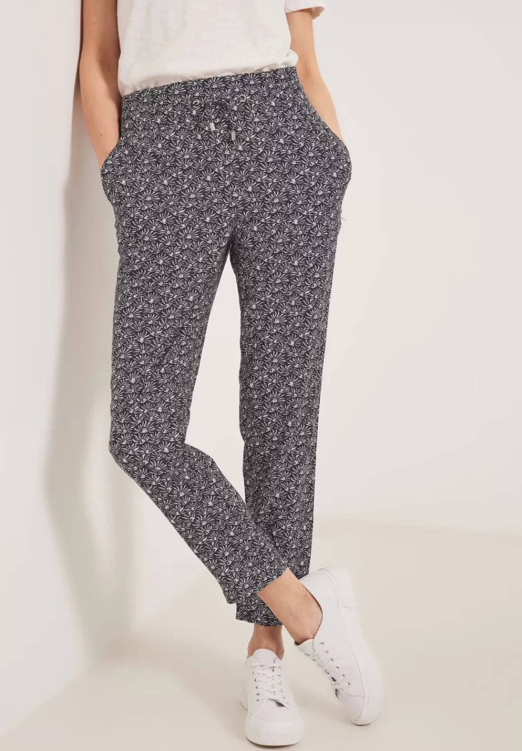 Street One Print Casual Fit Hose^Damen Lange Hosen