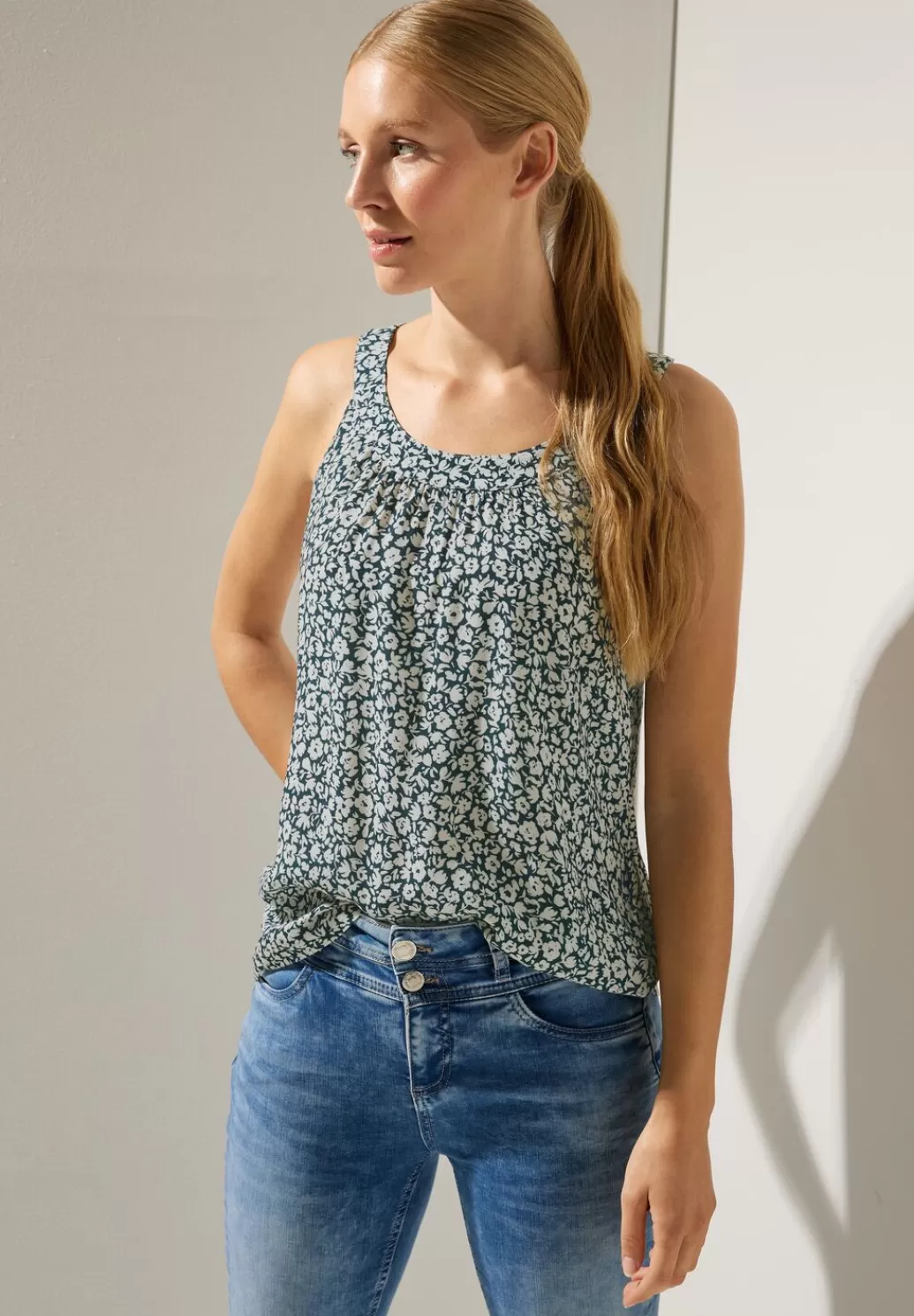 Street One Print Materialmix Top^Damen Tops