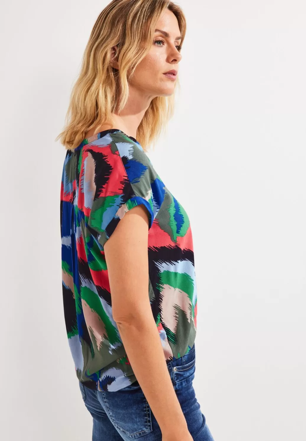 Street One Printbluse^Damen Kurzarm Blusen